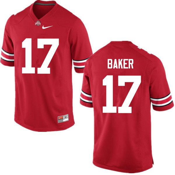 Ohio State Buckeyes #17 Jerome Baker Men Embroidery Jersey Red